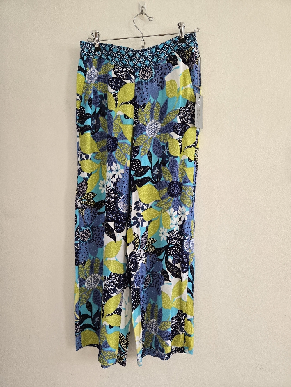 Habitat Flood Blue Floral Patterned Resort Lightweight Pants Size XS